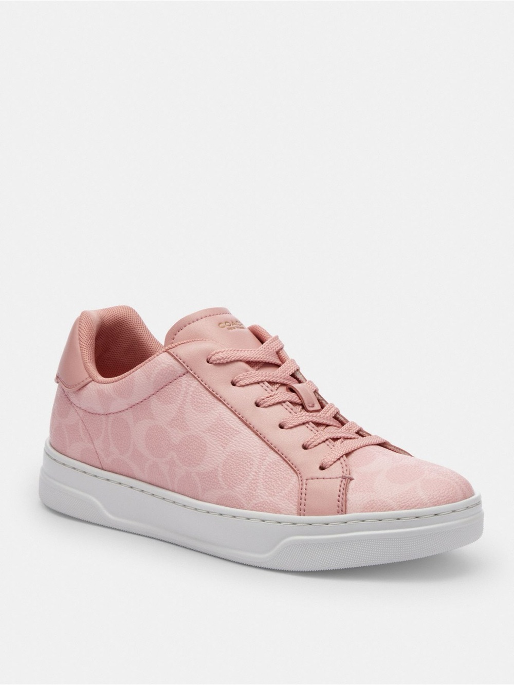 Coach Women’s High Line Sneaker
In Pink Signature Canvas Size 7.5 - Picture 1 of 11